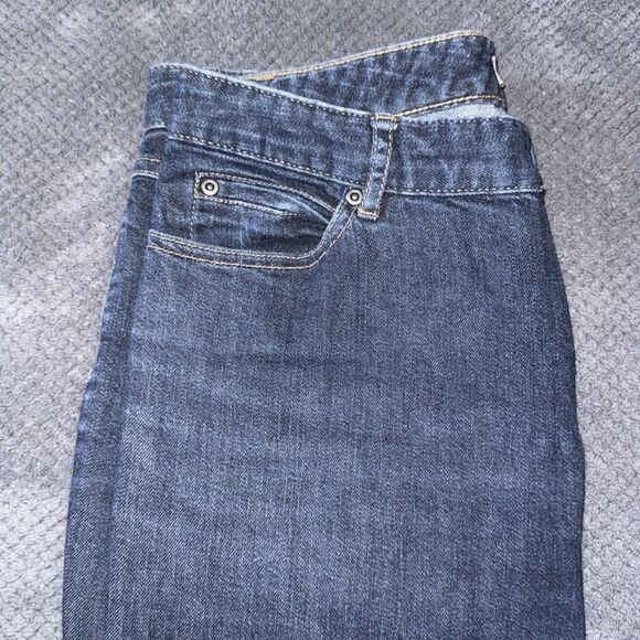 Jโ Jill Dark Wash Straight Leg Stretch Jeans Size 6 Cotton Blend - Picture 7 of 13